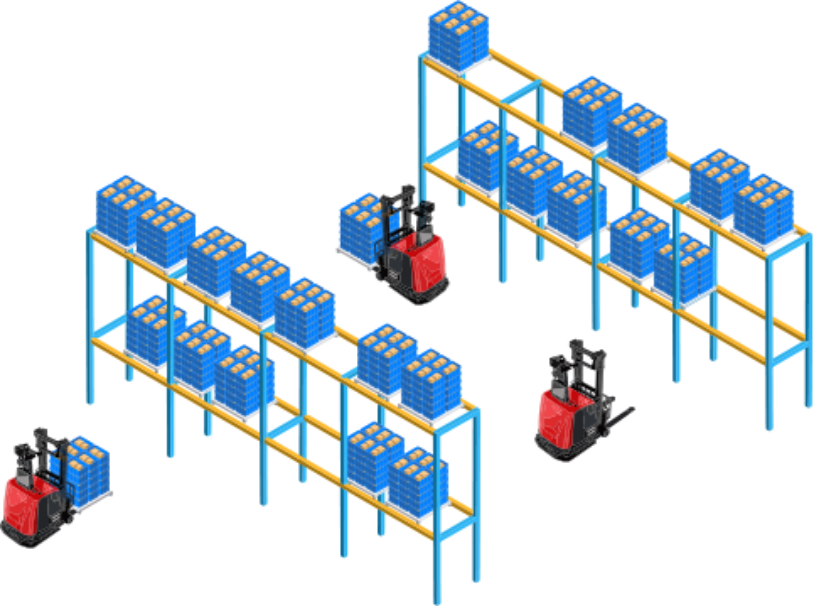 Product Storage and AGV-AGF Coordination